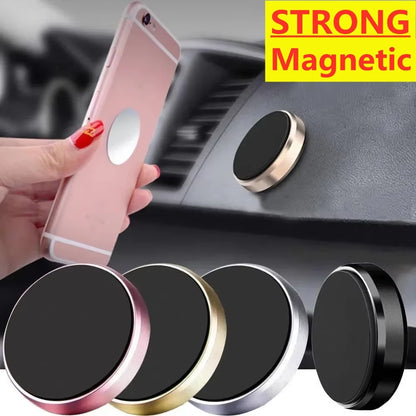 Magnetic Phone Car Holder Stand  Magnetic Mount Bracket Stick on Car Dashboard Wall for Iphone Samsung Xiaomi Huawei