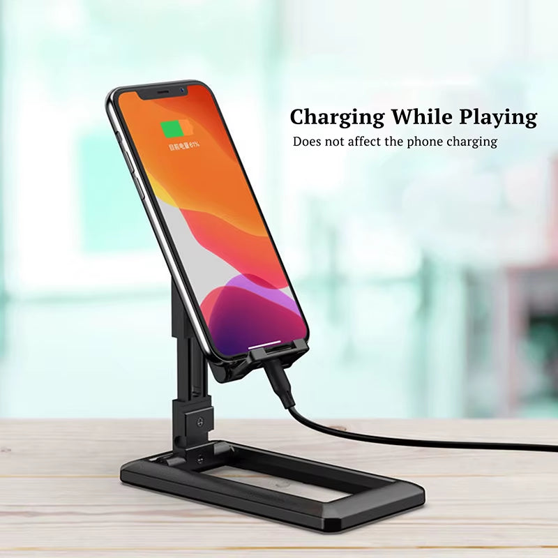 Foldable Desk Phone Holder Mount Stand for Samsung Iphone Adjustable Phone Holder for Huawei Xiaomi Desktop Holder
