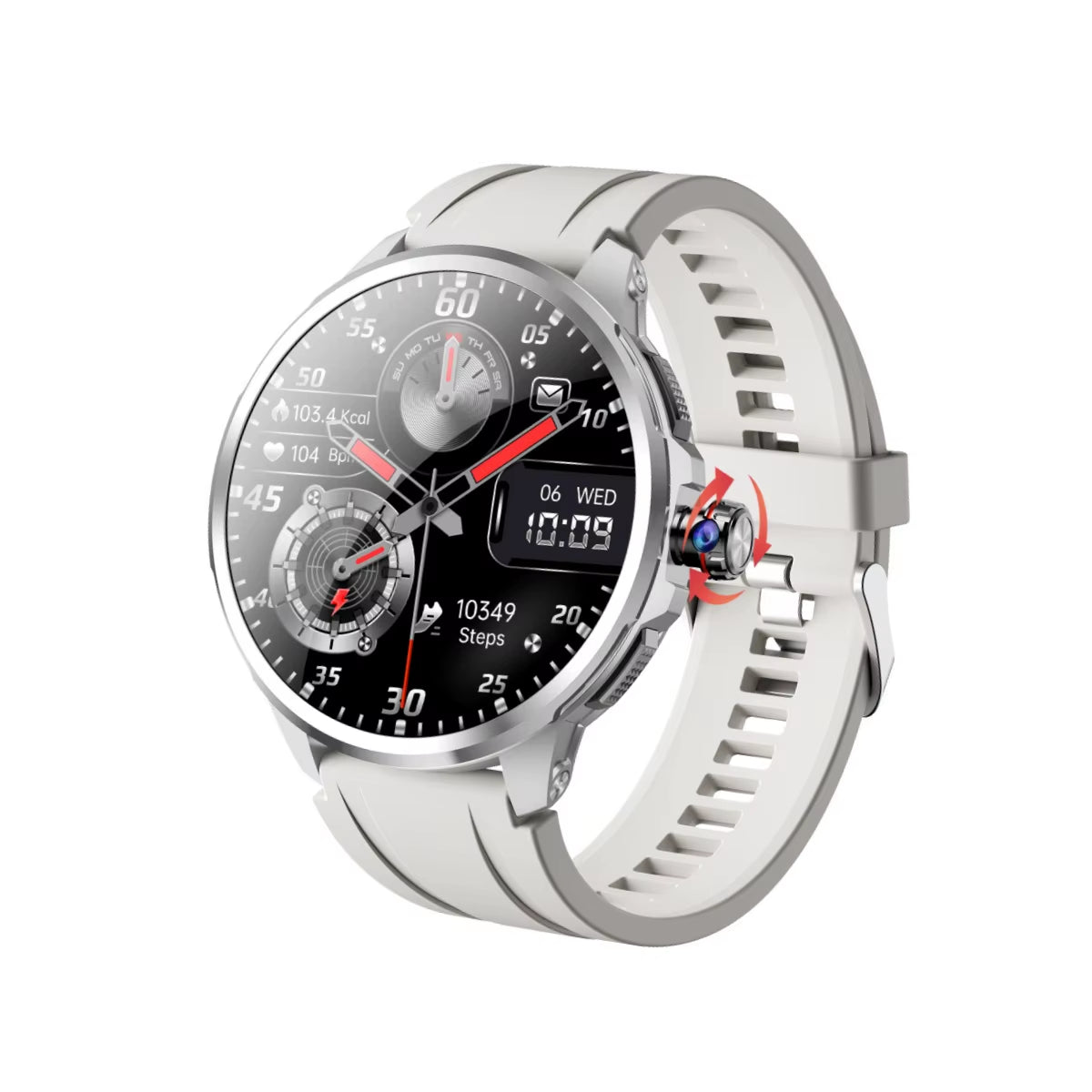 32GB+256GB Smartwatch 4G/5G LTE 900W Rotary HD Camera GPS WIFI Hisportpro App Bluetooth Smart Watch for IOS Android