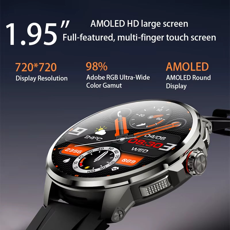 32GB+256GB Smartwatch 4G/5G LTE 900W Rotary HD Camera GPS WIFI Hisportpro App Bluetooth Smart Watch for IOS Android